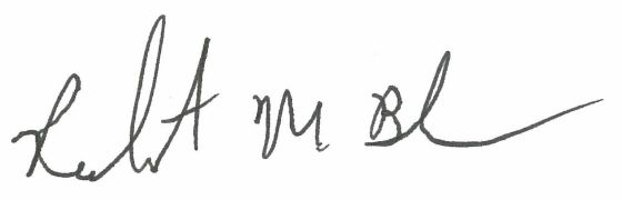 Robert M. Blue signature