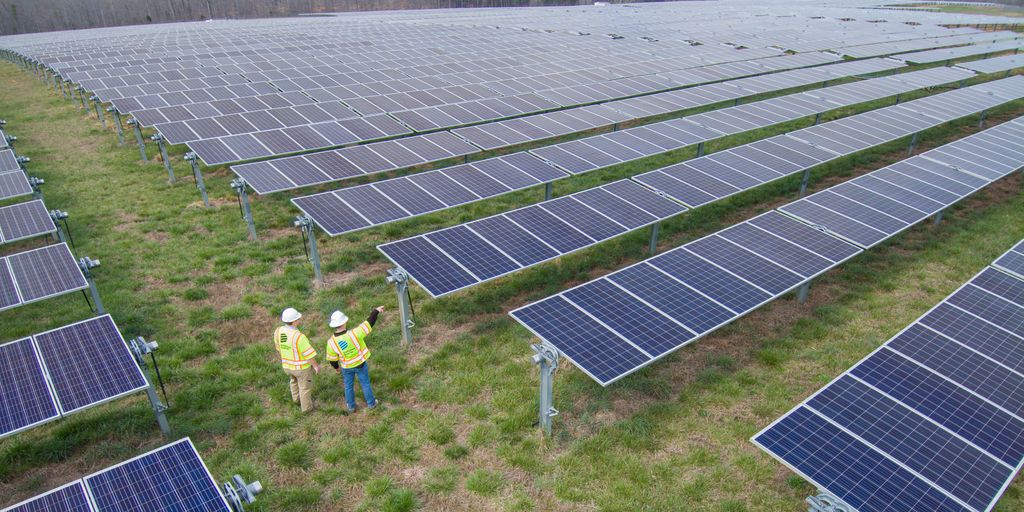 Solar facility and employees